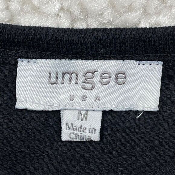 UMGEE Boho Black Balloon Sleeve Dress Pockets - Picture 5 of 8